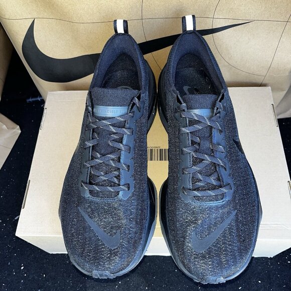 NEW Nike ZoomX Invincible Run FK 3 Triple Black DR2615 005 Men Size 10